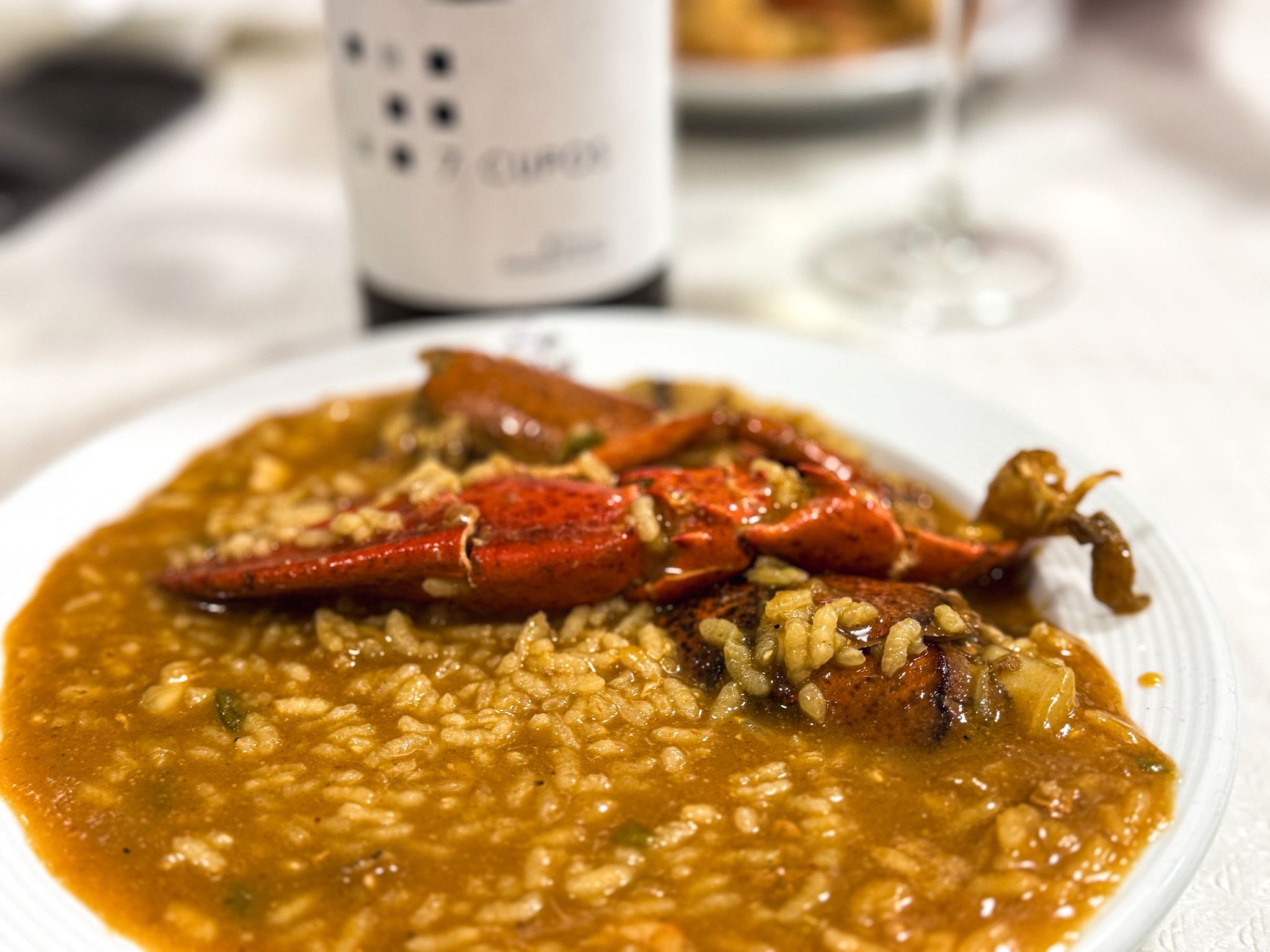 Arròs melós amb llamàntol i marisc