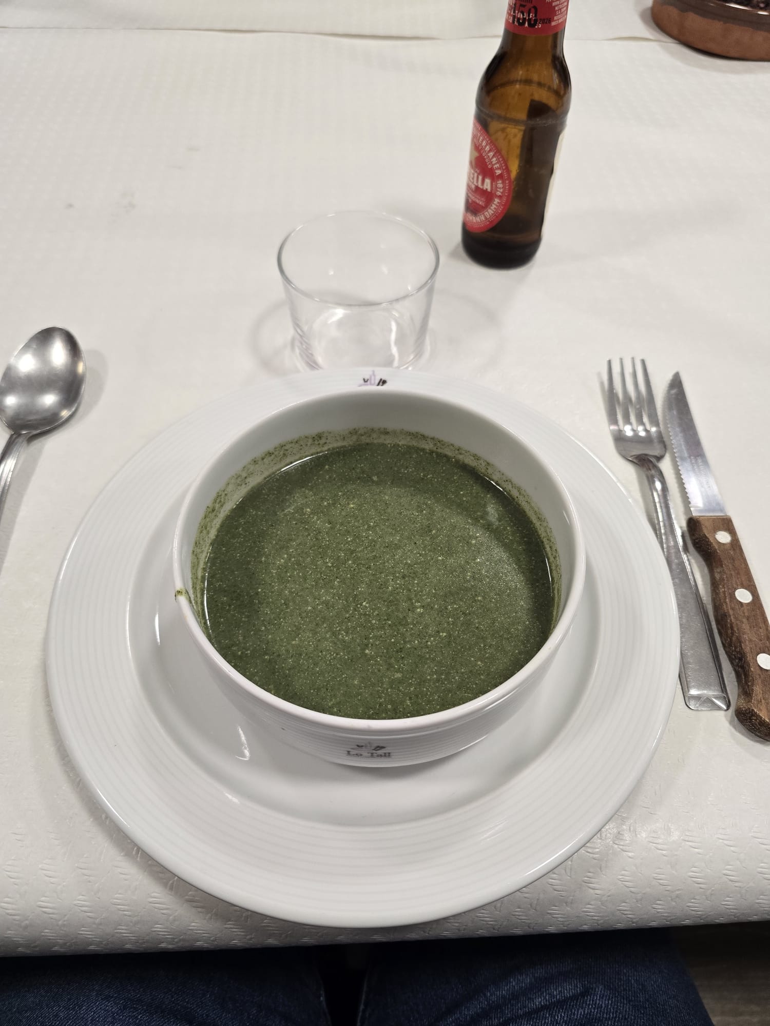 Crema d'ortigues al plat de Lo Tall