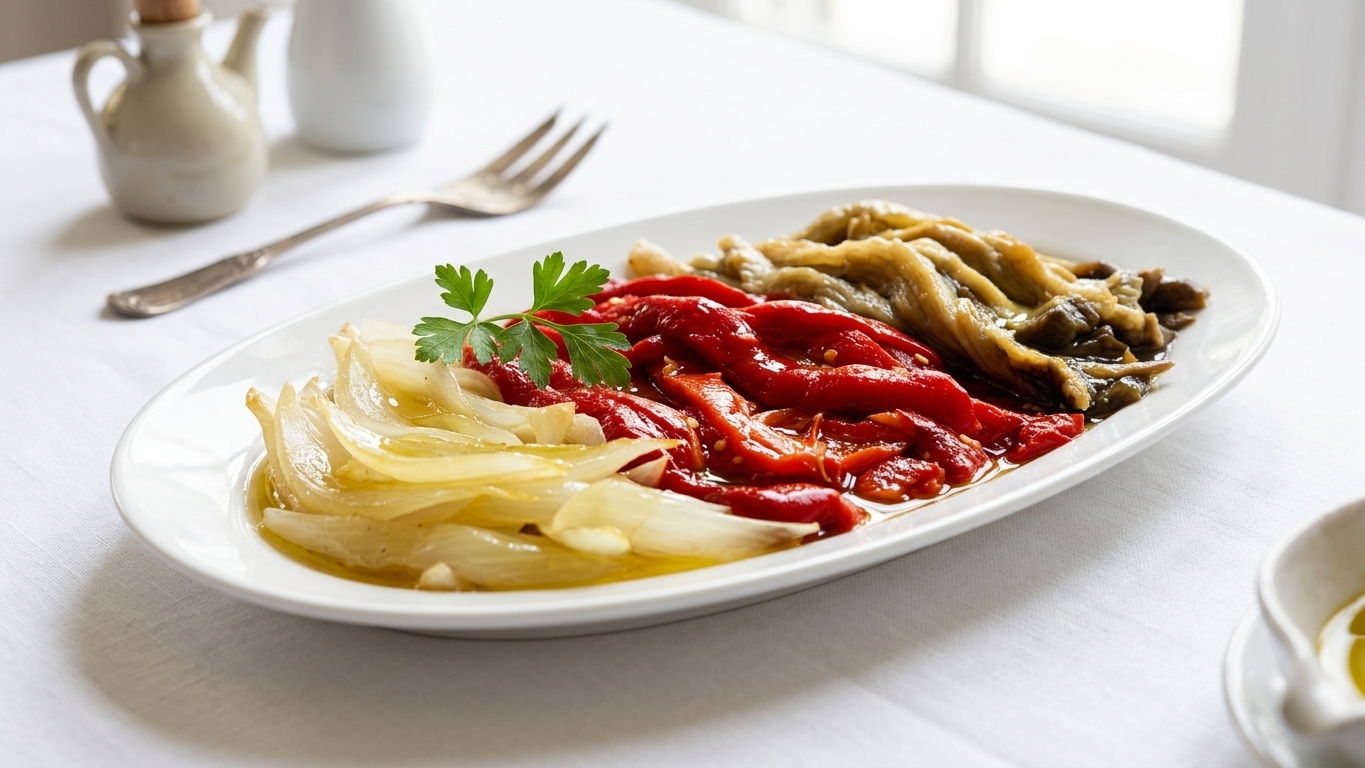 Escalivada d'albergínia i pebrot