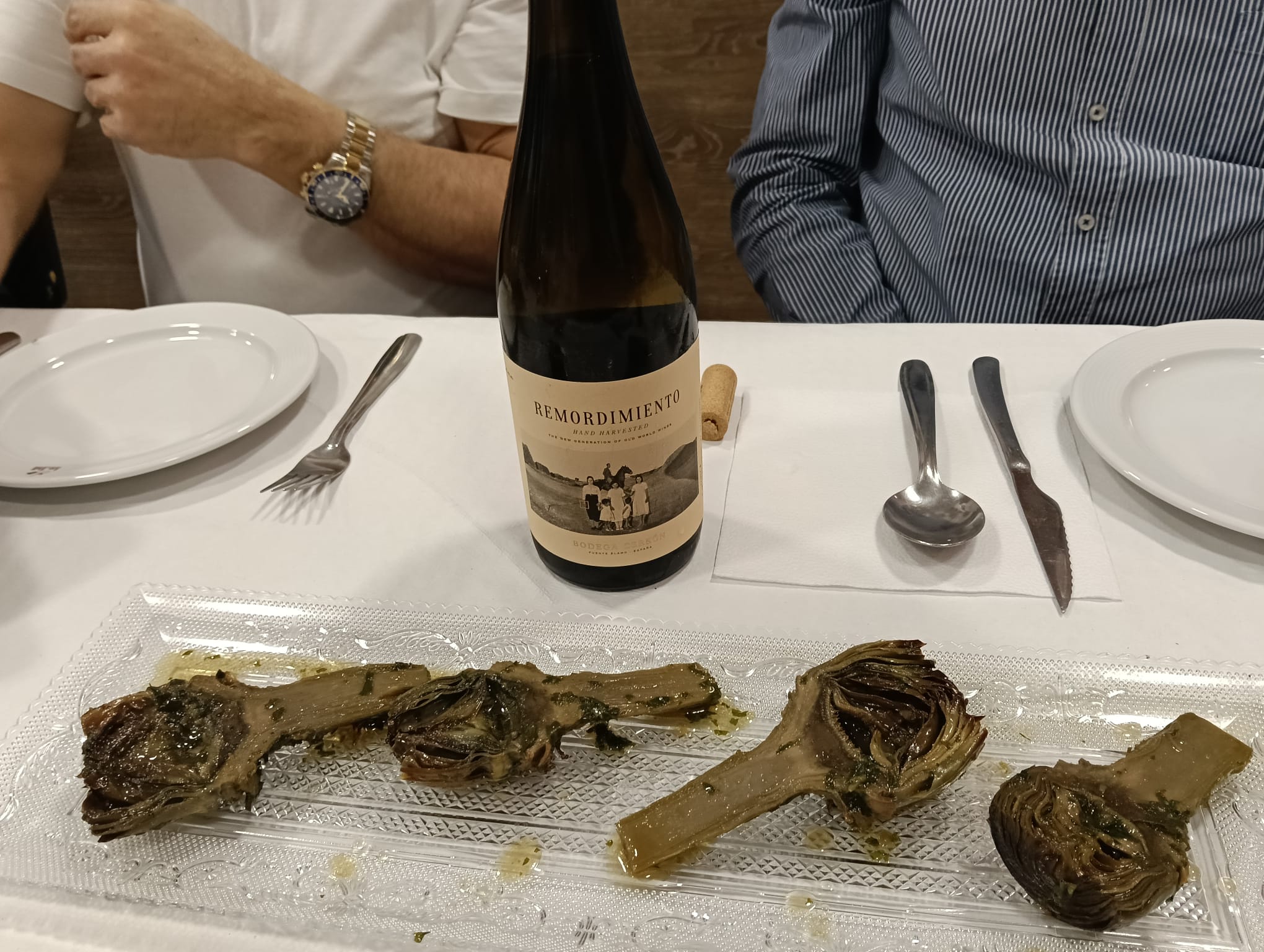 Carxofes amb maridatge