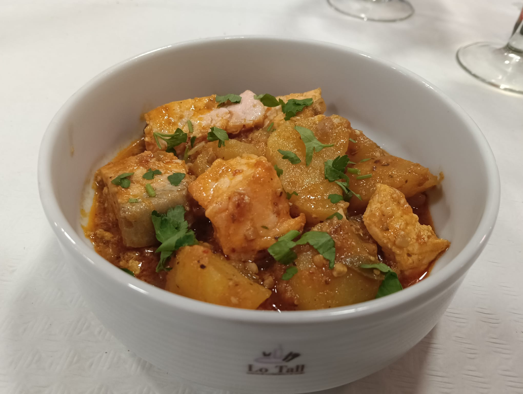 El segon: marmitako de salmó