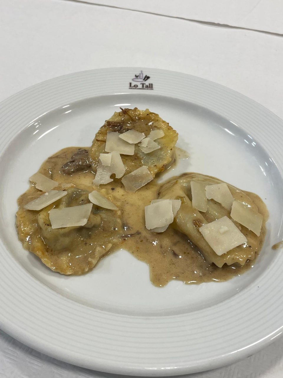 Raviolis (amb rodanxa daurada)