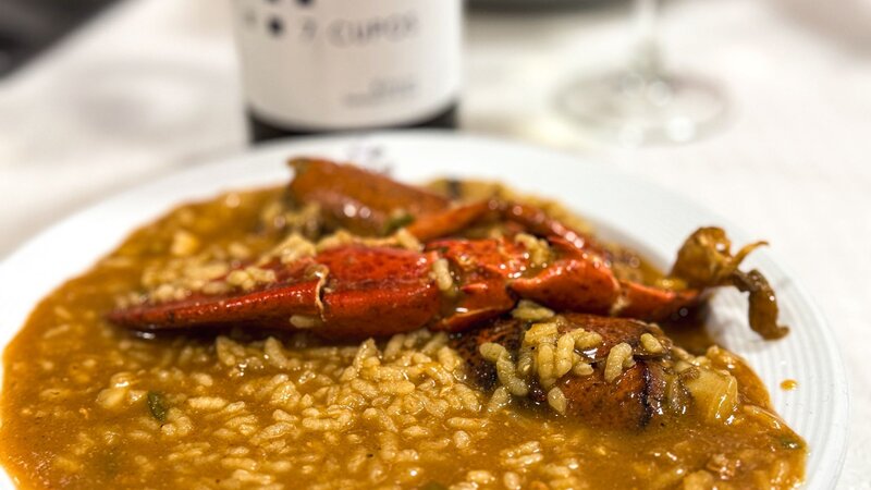 Arròs melós amb llamàntol i marisc