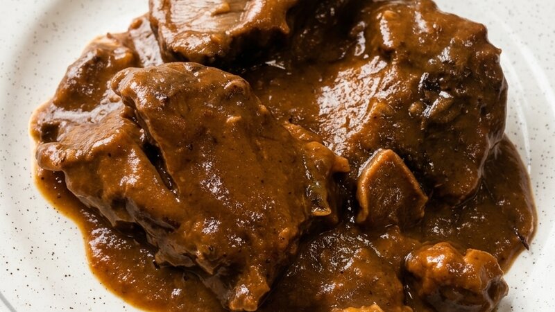 Galtes de vedella amb bolets