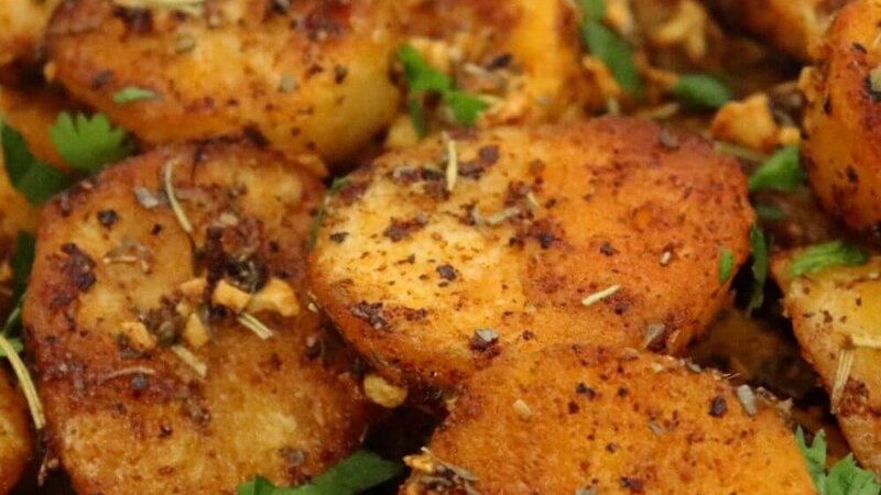 Patates rostides amb herbetes
